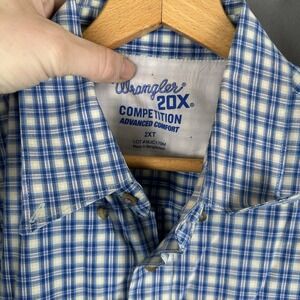 Wrangler 20X Shirt Mens 2XL Advanced‎ Comfort Competition Button Down Western